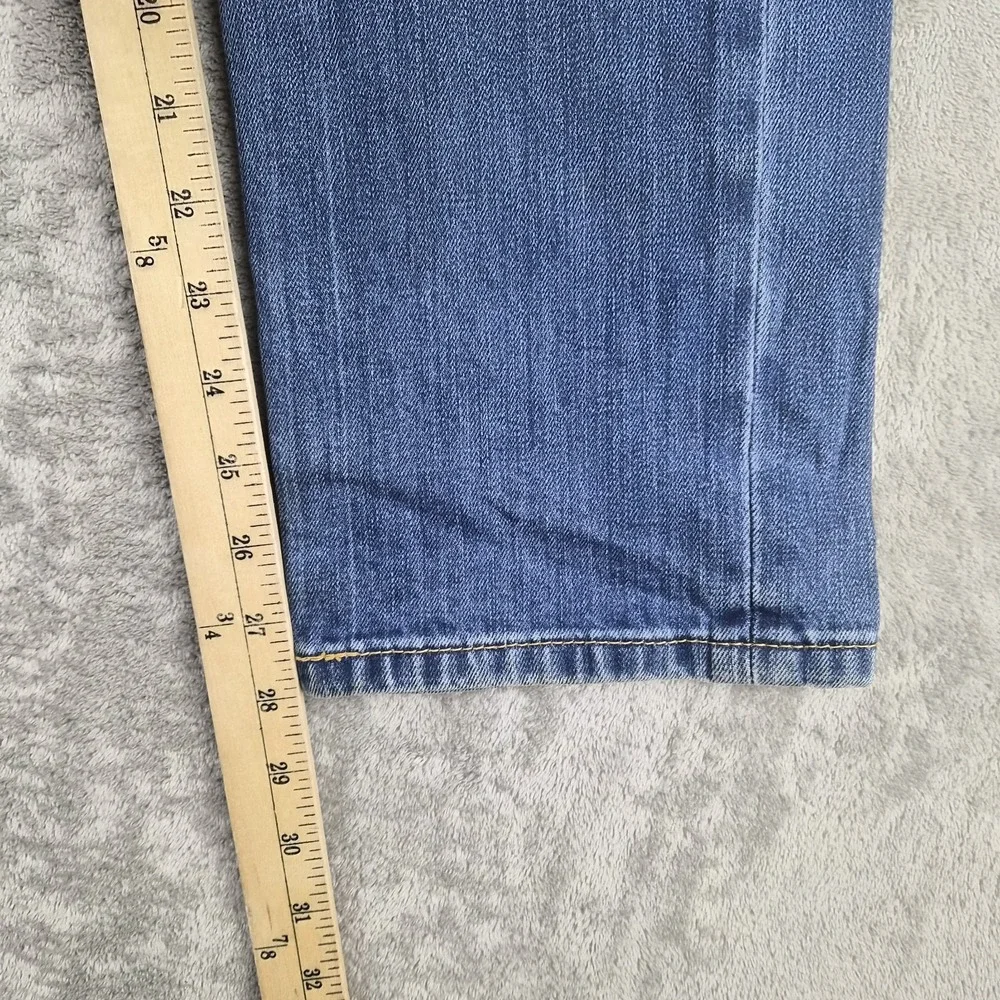 Levis 511 Jeans Mens 34x29 Blue Denim Slim Fit Medium Wash Stretch Whiskered